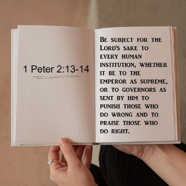 1 Peter 2:13-14