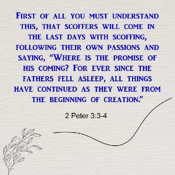 2 Peter 3:3-4